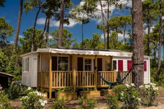 Camping Les Viviers 4*, Camping 4* à Lège Cap Ferret (Gironde) - Location Mobil Home pour 8 personnes - Photo N°1