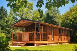 Camping Le Plô 3*, Camping 3* à Le Bez (Tarn) - Location Chalet pour 5 personnes - Photo N°2