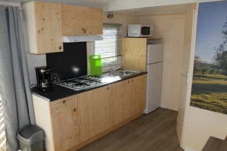 Camping Olivigne 3*, Camping 3* à Bize Minervois (Aude) - Location Mobil Home pour 4 personnes - Photo N°3